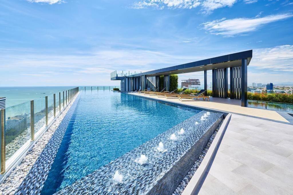 Sea View 2 Bed Room Condo @ Central Pattaya Esterno foto