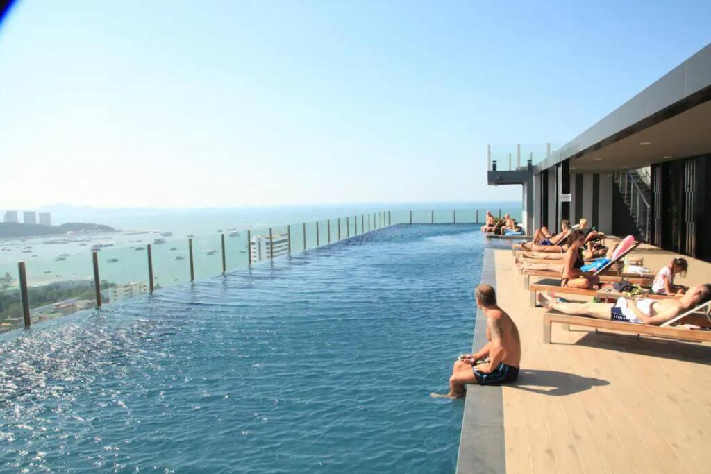 Sea View 2 Bed Room Condo @ Central Pattaya Esterno foto