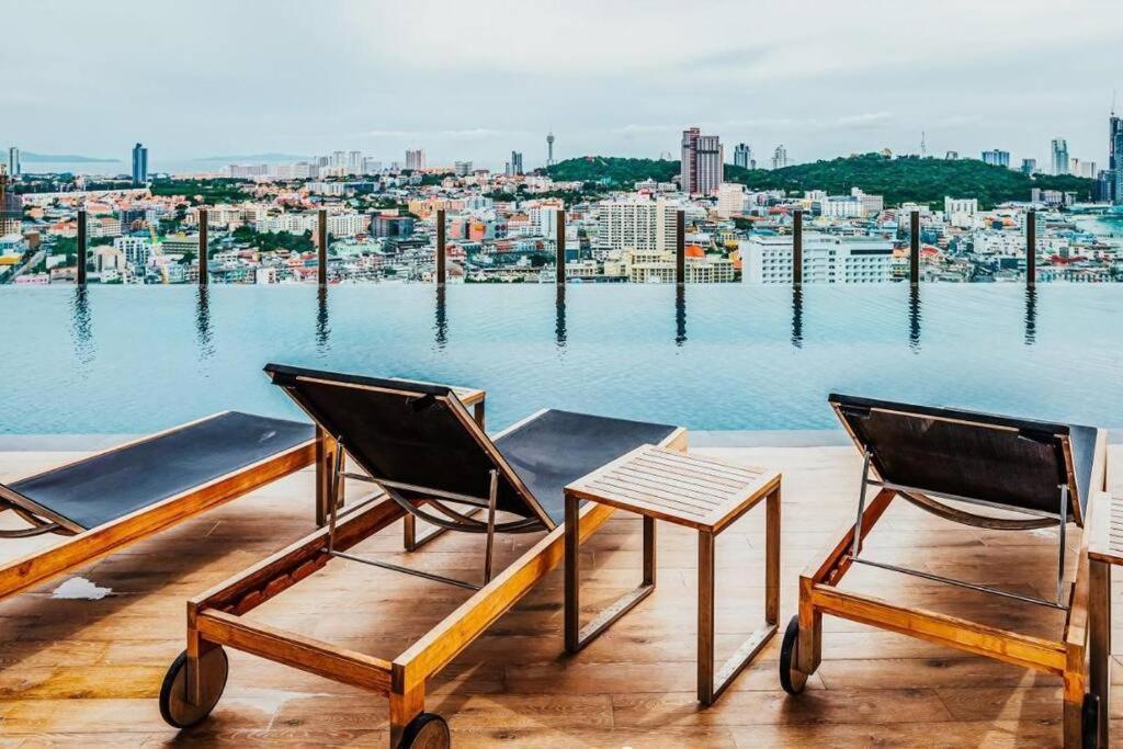 Sea View 2 Bed Room Condo @ Central Pattaya Esterno foto